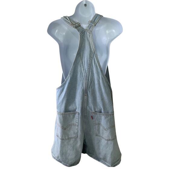 Levis Premium Romper Jumpsuit Womens M Stonewash Casual Streetwear Denim NWT - Picture 6 of 12
